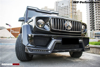Alerón delantero de techo DarwinPRO de fibra de carbono para Mercedes Benz W463 G Wagon IMP (2008-2018) | Compatible con G500, G550, G63 AMG y G65 AMG