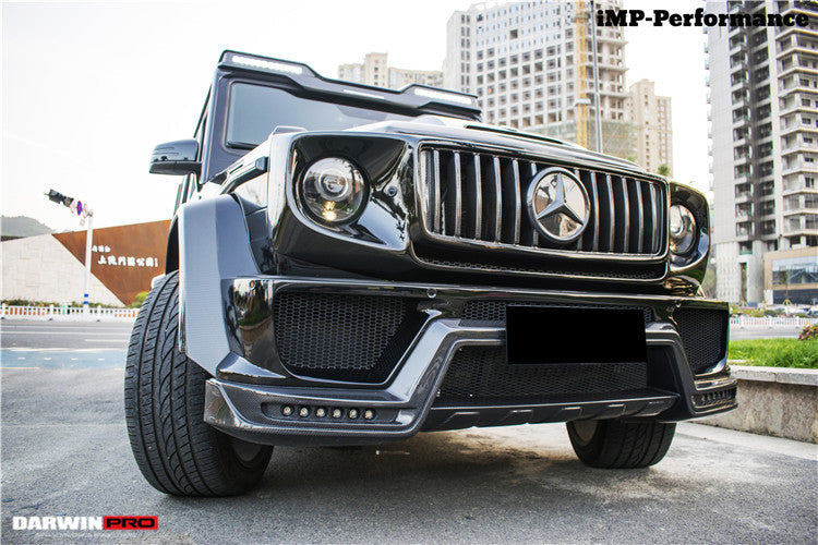 Alerón delantero de techo DarwinPRO de fibra de carbono para Mercedes Benz W463 G Wagon IMP (2008-2018) | Compatible con G500, G550, G63 AMG y G65 AMG