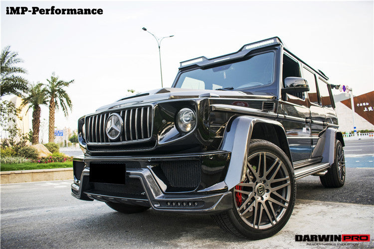 Alerón delantero de techo DarwinPRO de fibra de carbono para Mercedes Benz W463 G Wagon IMP (2008-2018) | Compatible con G500, G550, G63 AMG y G65 AMG