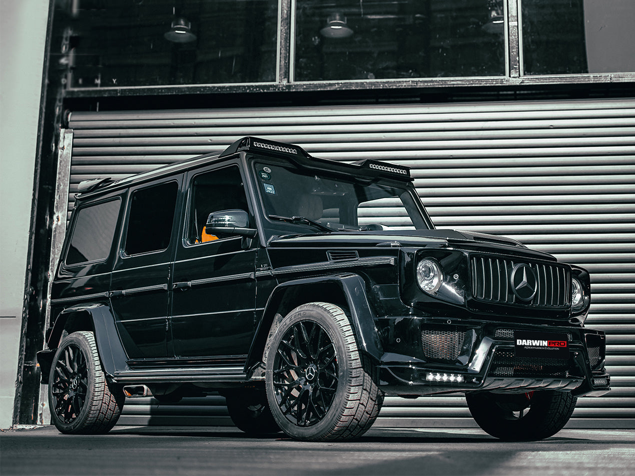 Alerón delantero de techo DarwinPRO de fibra de carbono para Mercedes Benz W463 G Wagon IMP (2008-2018) | Compatible con G500, G550, G63 AMG y G65 AMG