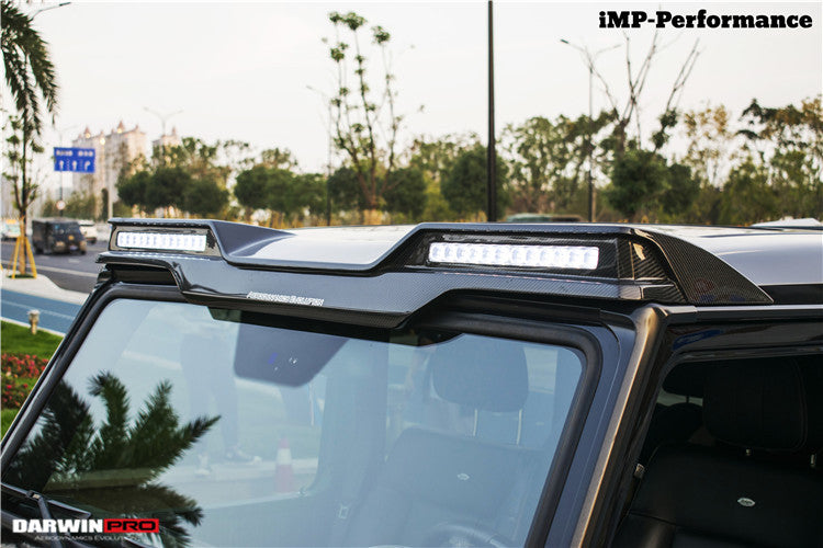 Alerón delantero de techo DarwinPRO de fibra de carbono para Mercedes Benz W463 G Wagon IMP (2008-2018) | Compatible con G500, G550, G63 AMG y G65 AMG
