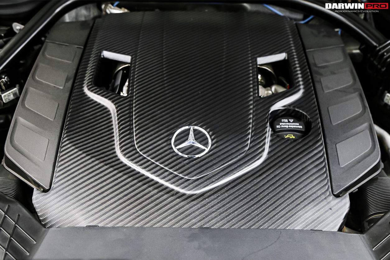 DarwinPRO 2019-2023 Mercedes Benz W464 G500 G550 G-Class G Wagon Dry Carbon Fiber Engine Cover