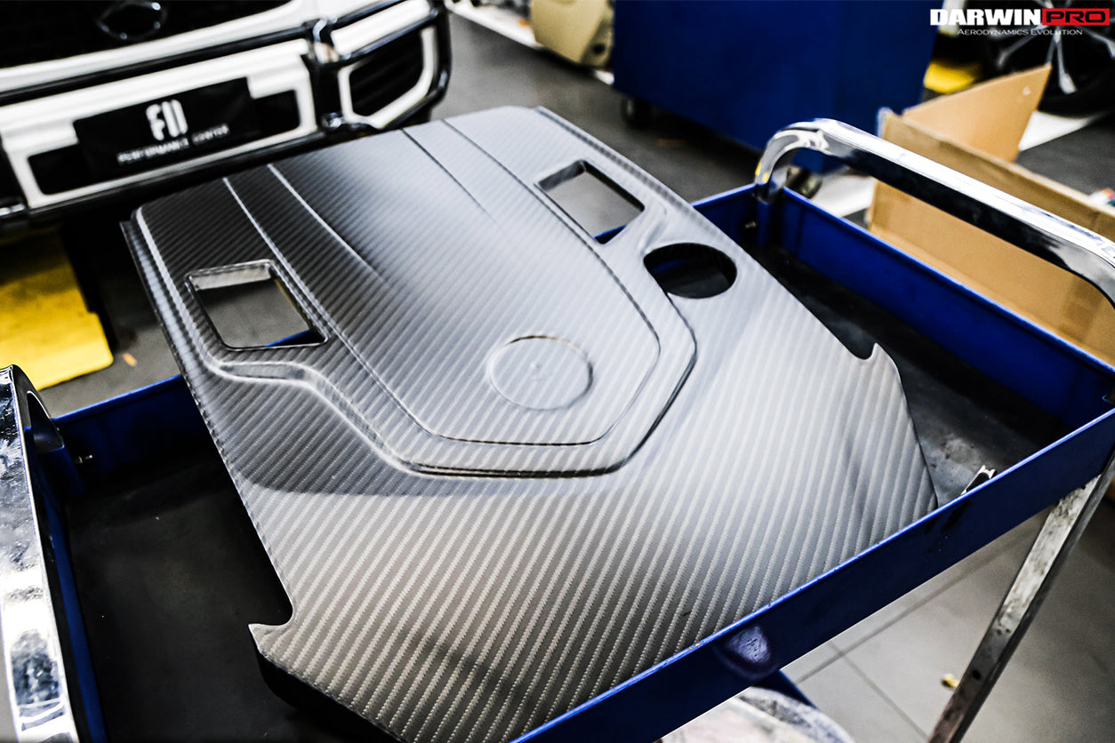 DarwinPRO 2019-2023 Mercedes Benz W464 G500 G550 G-Class G Wagon Dry Carbon Fiber Engine Cover