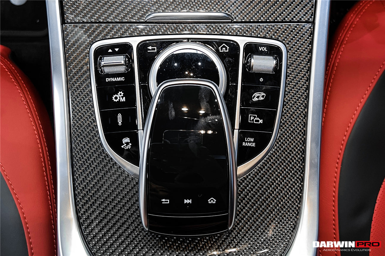 DarwinPRO 2019-2023 Mercedes Benz W464 G550 G63AMG G-Class Dry Carbon Fiber Center Console Replacement