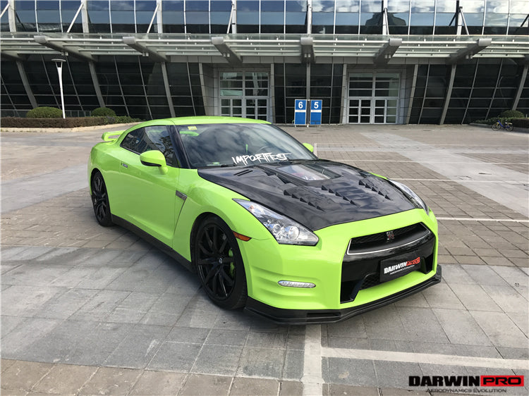 Capó de fibra de carbono DarwinPRO 2008-2016 Nissan GTR R35 CBA DBA IMP de alto rendimiento