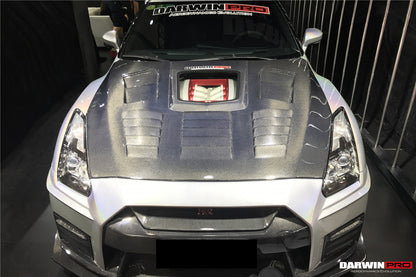 Capó de fibra de carbono DarwinPRO 2008-2016 Nissan GTR R35 CBA DBA IMP de alto rendimiento