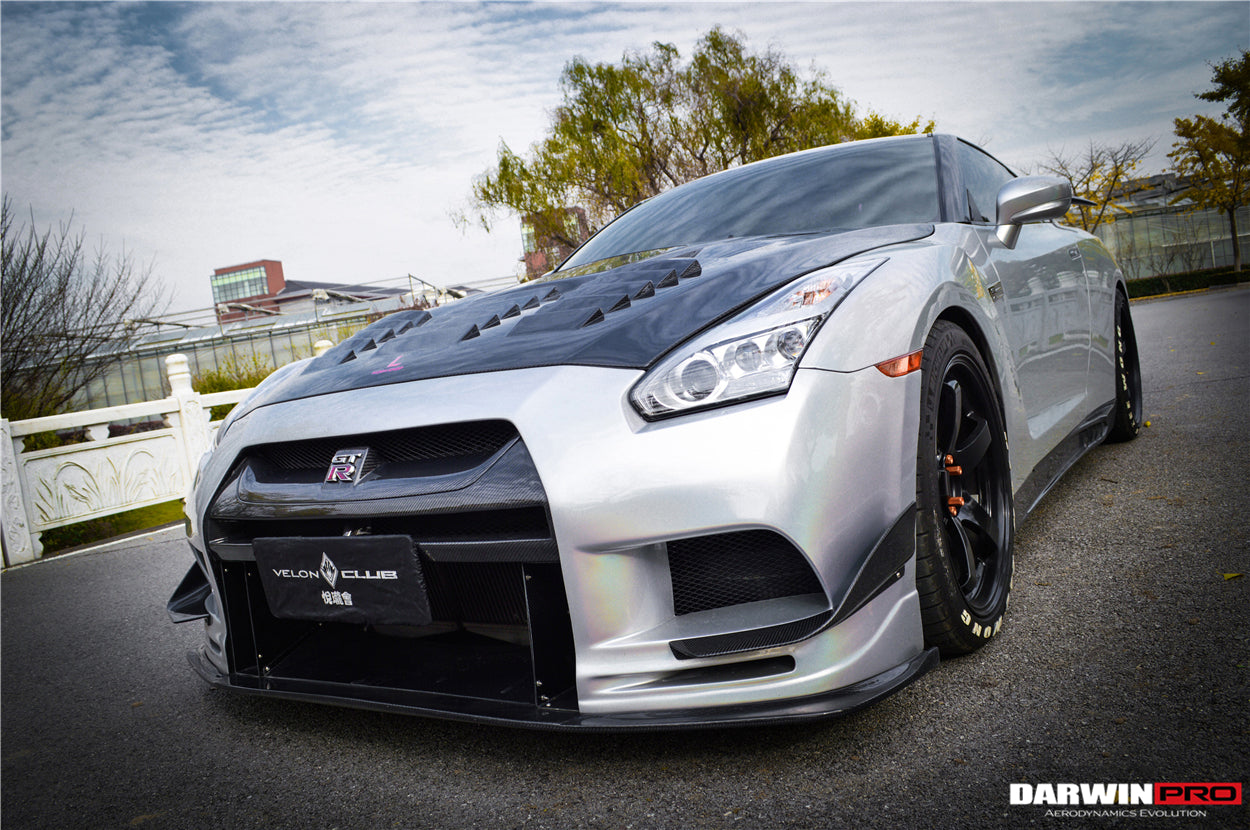 Capó de fibra de carbono DarwinPRO 2008-2016 Nissan GTR R35 CBA DBA IMP de alto rendimiento