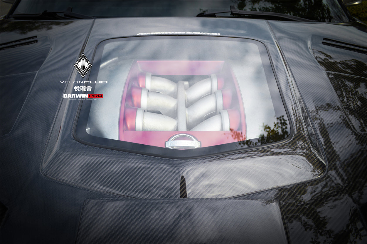 Capó de fibra de carbono DarwinPRO 2008-2016 Nissan GTR R35 CBA DBA IMP de alto rendimiento