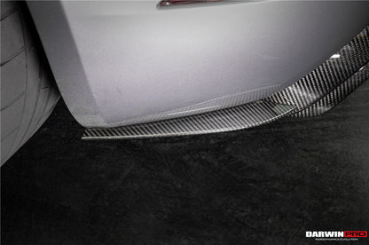 DarwinPRO 2016-2025 Porsche 718 Cayman Boxster GT4RS Style Autoclave Carbon Fiber Rear Diffuser Lip With Winglets And Exhaust Tips