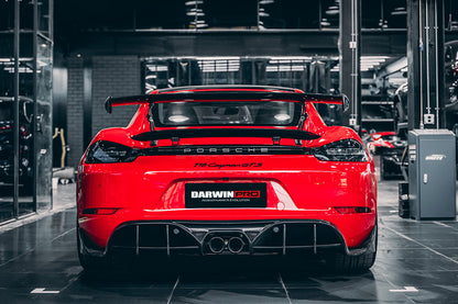 DarwinPRO BKSS Style Carbon Fiber Trunk Spoiler | 2016-2025 Porsche 718 Cayman And Boxster