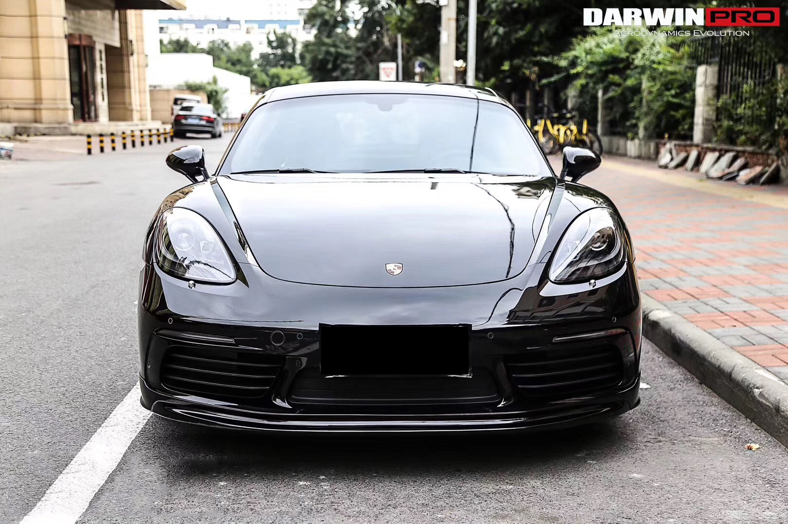 DarwinPRO 2016-2025 Porsche 718 Cayman And Boxster BKSS Style Carbon Fiber Front Lip