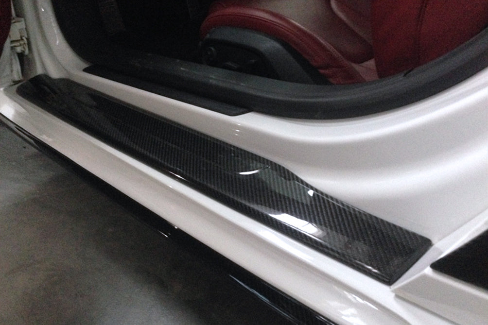 DarwinPRO P Style Carbon Fiber Door Sills Steps Cover | 2006-2015 Audi R8 Coupe & Spyder