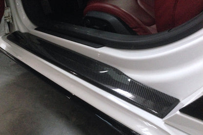 DarwinPRO P Style Carbon Fiber Door Sills Steps Cover | 2006-2015 Audi R8 Coupe & Spyder