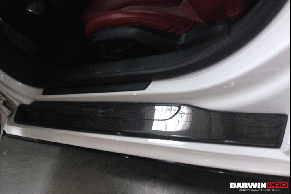DarwinPRO P Style Carbon Fiber Door Sills Steps Cover | 2006-2015 Audi R8 Coupe & Spyder