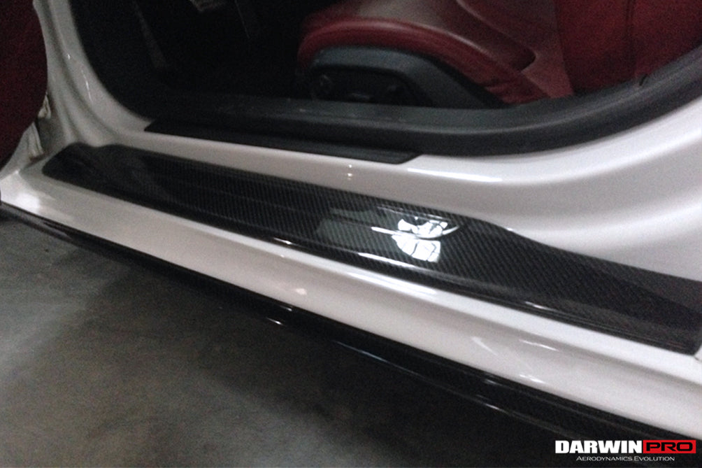 DarwinPRO P Style Carbon Fiber Door Sills Steps Cover | 2006-2015 Audi R8 Coupe & Spyder