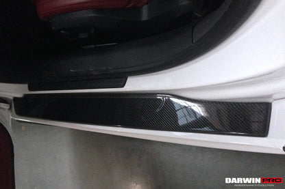 DarwinPRO P Style Carbon Fiber Door Sills Steps Cover | 2006-2015 Audi R8 Coupe & Spyder