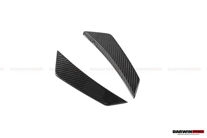 Canards delanteros de fibra de carbono seco DarwinPRO 2016-2018 para Audi R8 GEN2 Coupé y Spyder Performance Parts Style