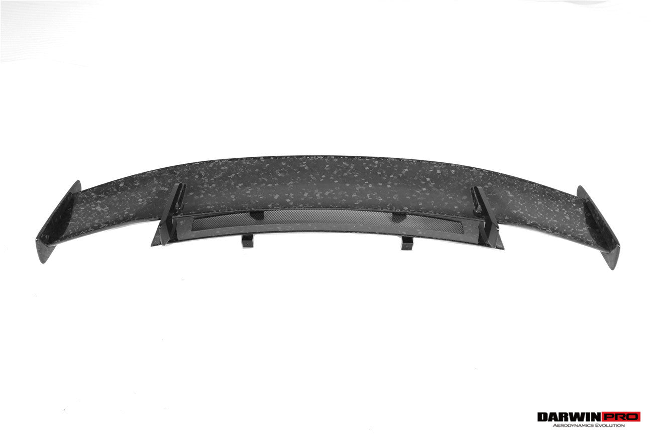 DarwinPRO 2016-2025 Audi R8 GEN2 Coupe Performance Parts Style Dry Carbon Fiber Trunk Wing with Base and Aluminum Legs