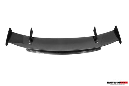 DarwinPRO 2016-2025 Audi R8 GEN2 Coupe Performance Parts Style Dry Carbon Fiber Trunk Wing with Base and Aluminum Legs
