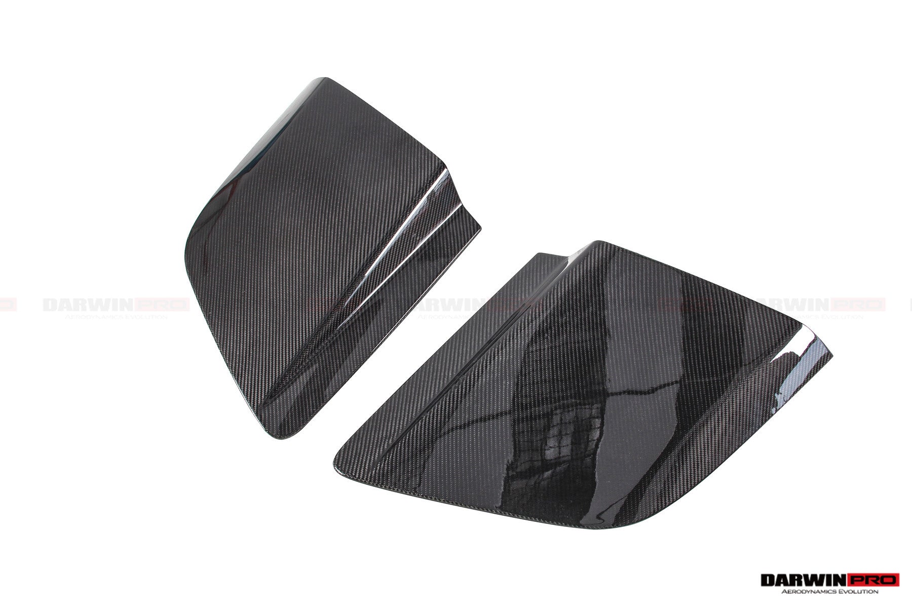 DarwinPRO GT4 Style Dry Carbon Fiber Side Door Panel Blades | 2016-2025 Audi R8 Coupe & Spyder