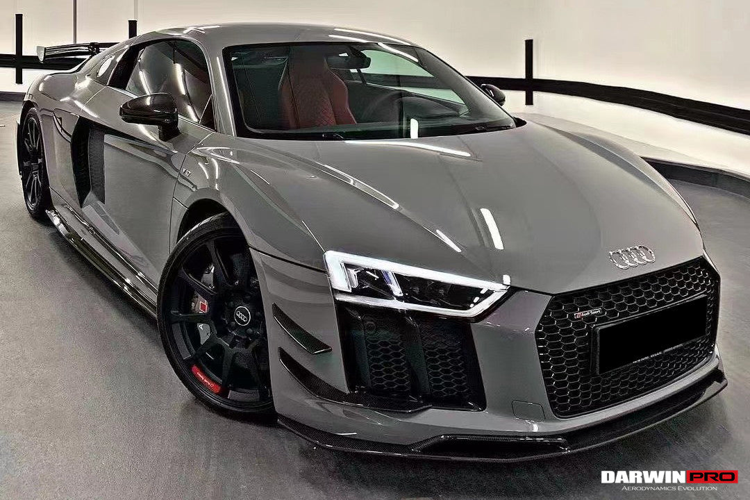 DarwinPRO 2016-2018 Audi R8 GEN2 Coupe&Spyder Performance Parts Style Dry Carbon Fiber Side Skirts