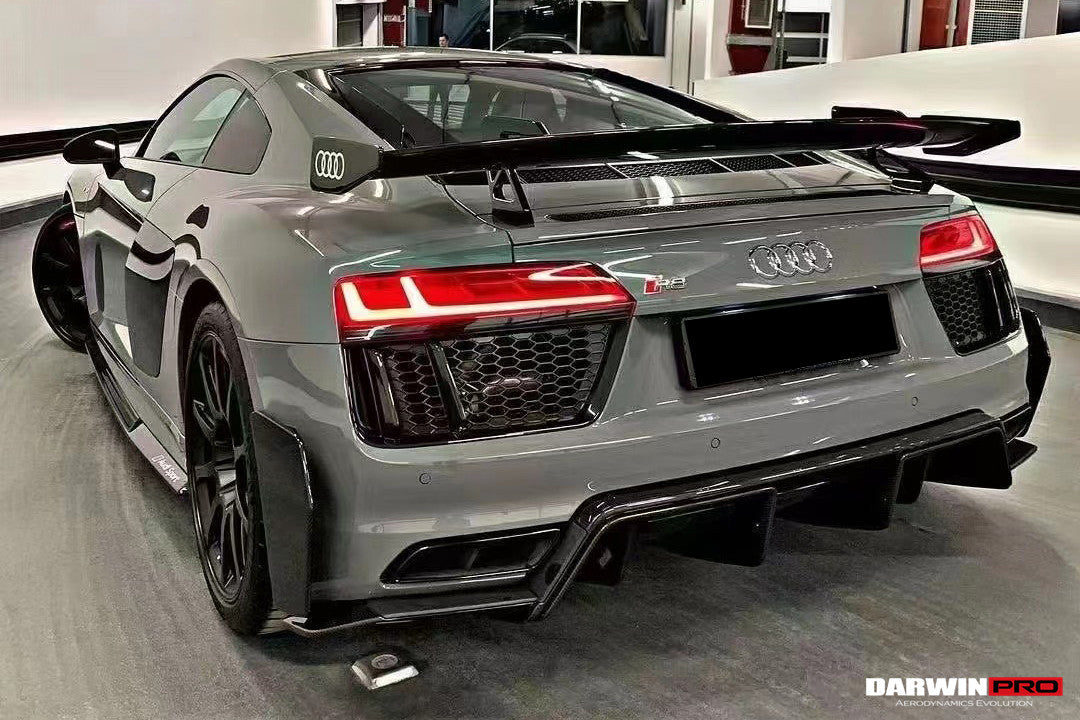 DarwinPRO 2016-2018 Audi R8 GEN2 Coupe&Spyder Performance Parts Style Dry Carbon Fiber Side Skirts