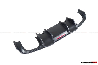 Difusor trasero estilo BKSS con luz LED DarwinPRO para Audi S3 y A3 Sline Sedan 2013-2016