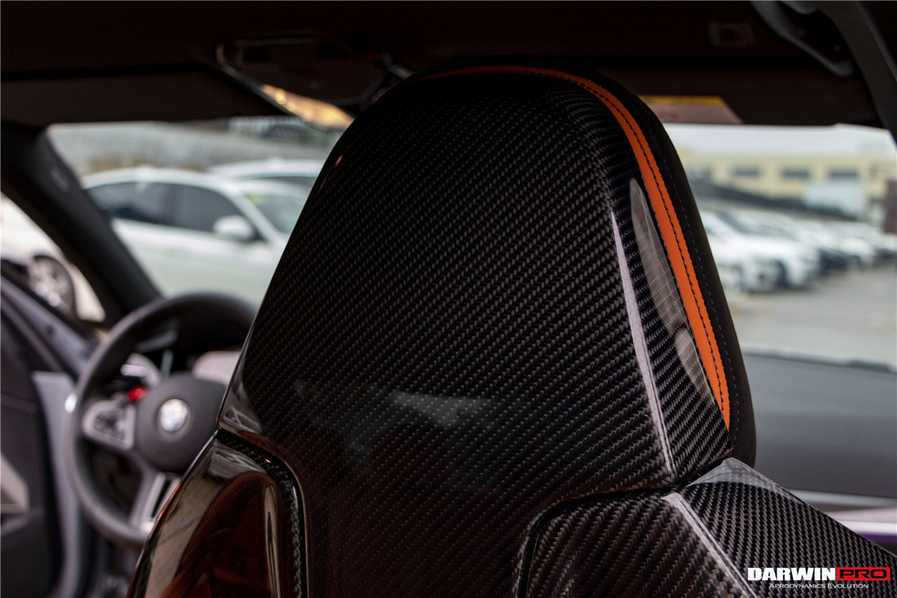 DarwinPRO 2021-UP BMW M3 G80 Carbon Fiber Seat-Back Cover