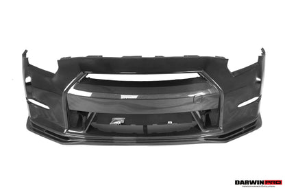 DarwinPRO Ver15 NSM Style Partial Carbon Fiber Front Bumper | 2008-2016 Nissan GTR R35