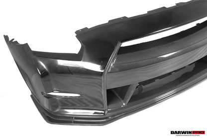 DarwinPRO Ver15 NSM Style Partial Carbon Fiber Front Bumper | 2008-2016 Nissan GTR R35