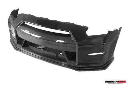 DarwinPRO Ver15 NSM Style Partial Carbon Fiber Front Bumper | 2008-2016 Nissan GTR R35