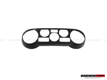 DarwinPRO Dry Carbon Fiber AC Control Panel Cover | 2015-2020 Ferrari 488 GTB & Spider