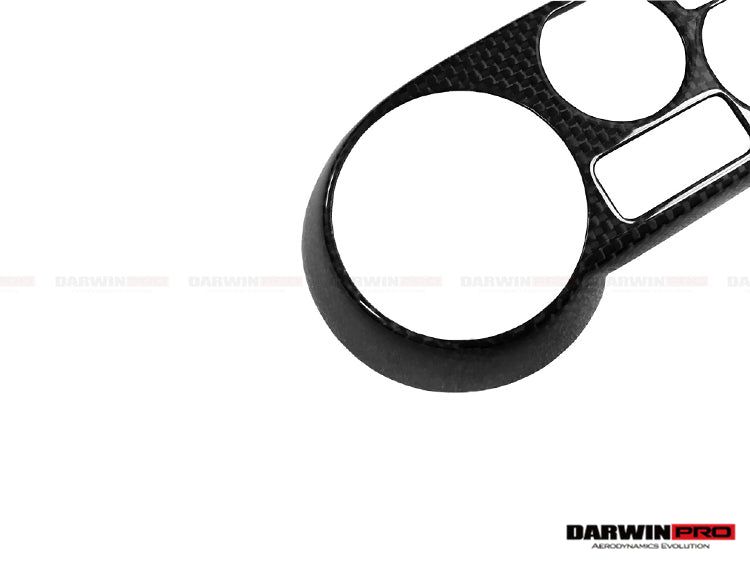 DarwinPRO Dry Carbon Fiber AC Control Panel Cover | 2015-2020 Ferrari 488 GTB & Spider