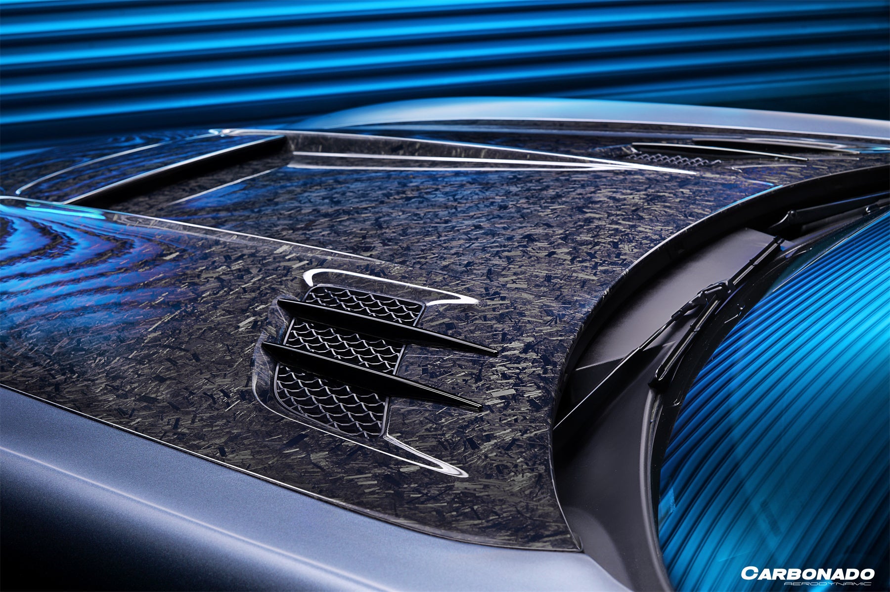 Carbonado 2010-2015 Mercedes Benz W197 SLS AMG BKSS Style Carbon Fiber Hood