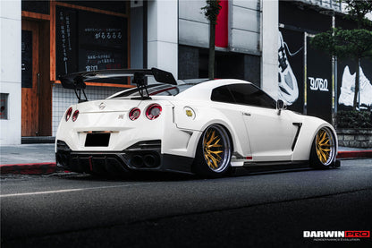 DarwinPRO BKSSII Style Rear Bumper with Diffuser Undertray And LED Light | 2008-2023 Nissan GTR R35