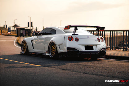 DarwinPRO BKSSII Style Rear Bumper with Diffuser Undertray And LED Light | 2008-2023 Nissan GTR R35