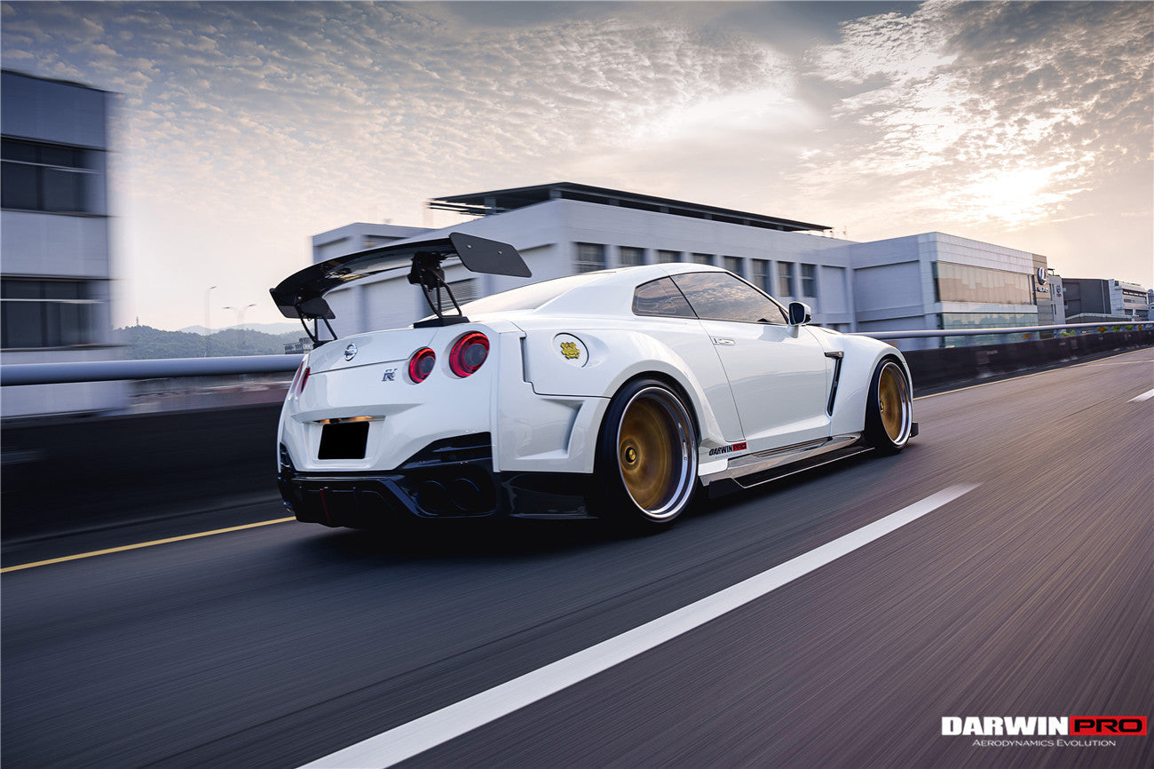 DarwinPRO BKSSII Style Rear Bumper with Diffuser Undertray And LED Light | 2008-2023 Nissan GTR R35