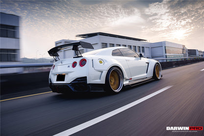 DarwinPRO BKSSII Style Rear Bumper with Diffuser Undertray And LED Light | 2008-2023 Nissan GTR R35