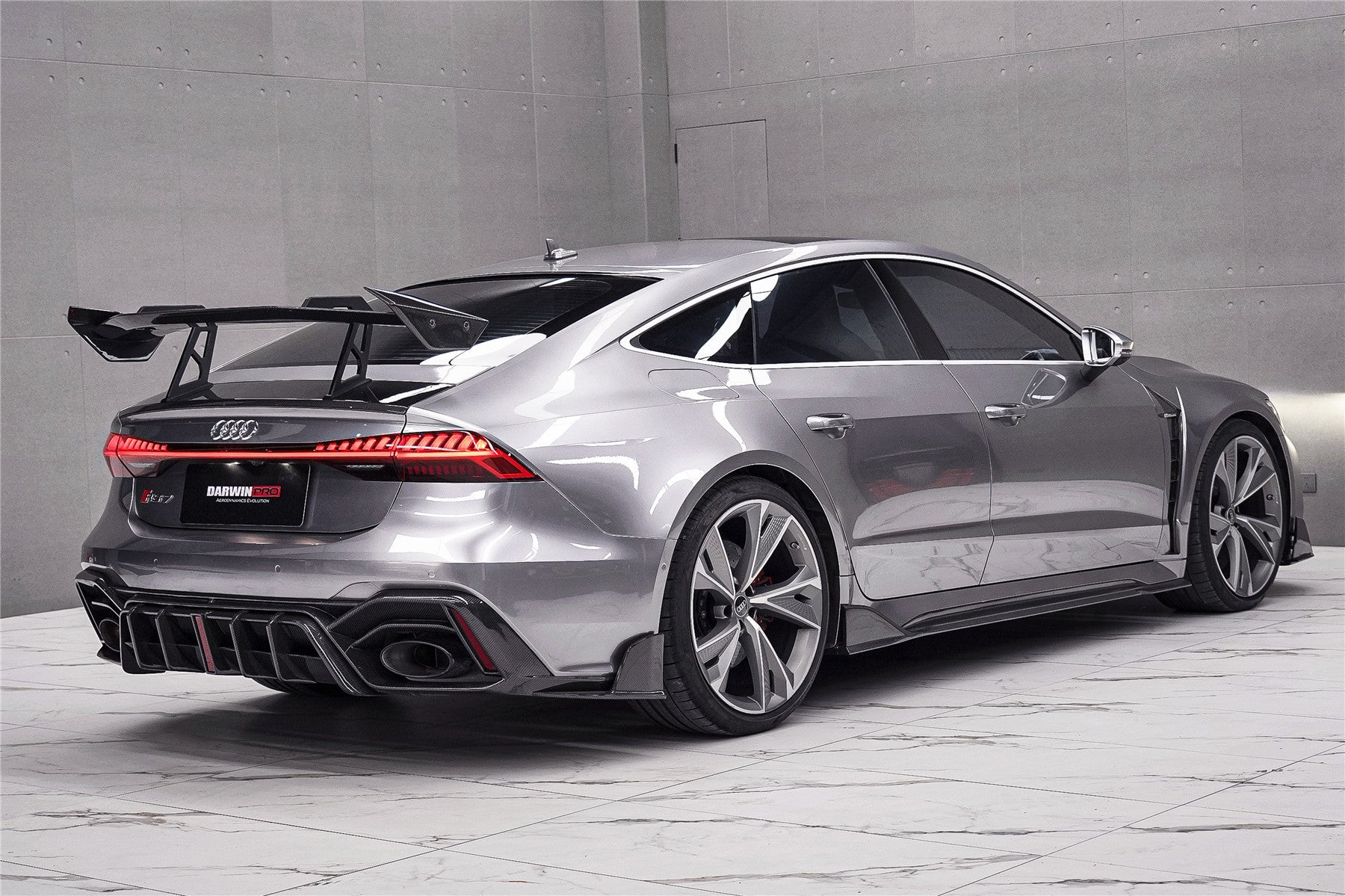 DarwinPRO 2019-2025 Audi RS6 Avant C8 RS7 C8 Quattro IMP Design Rear Diffuser