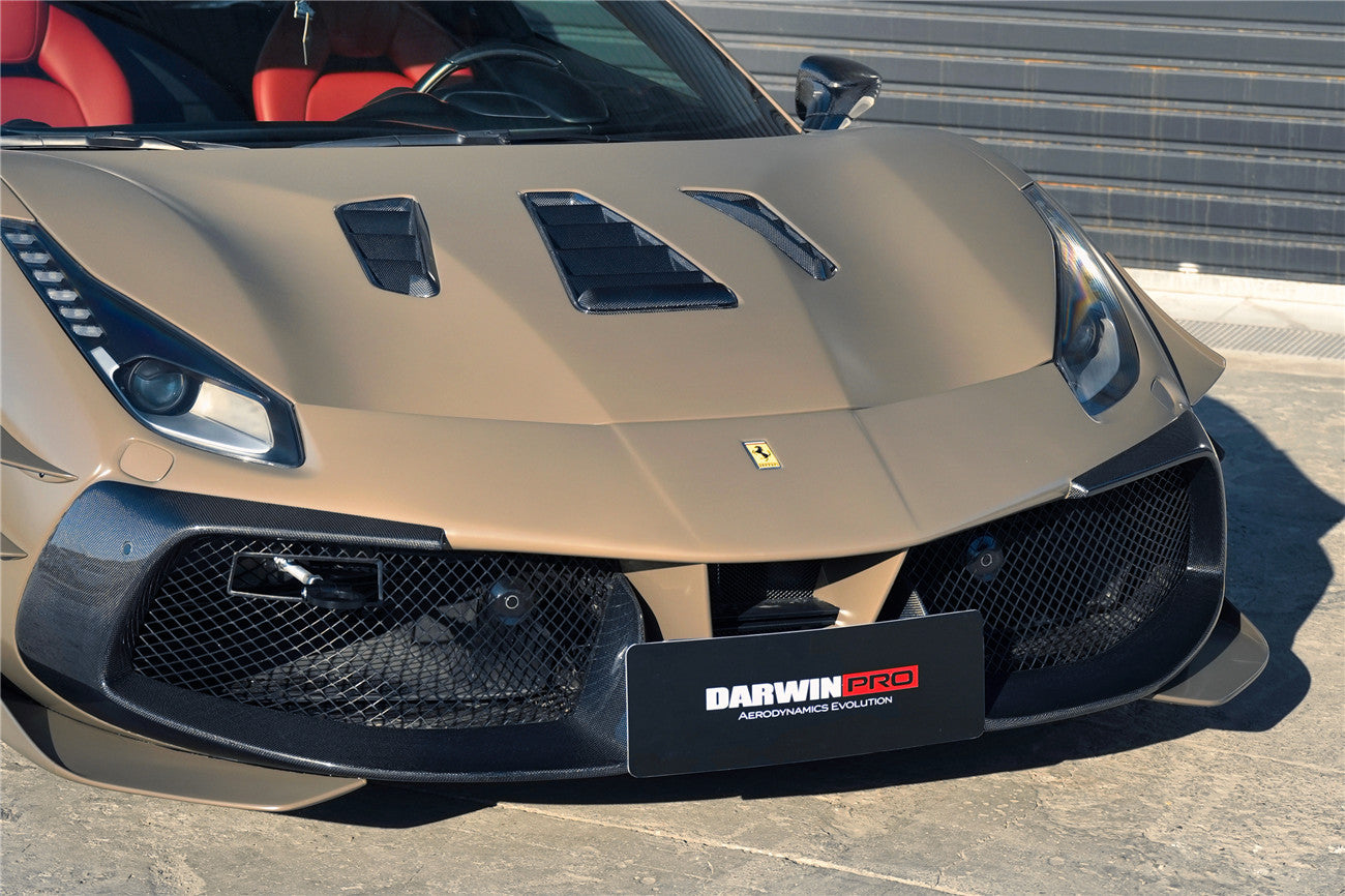 DarwinPRO 2015-2020 Ferrari 488 Challenge Evo Modena Style Hood | Fits GTB, Spider