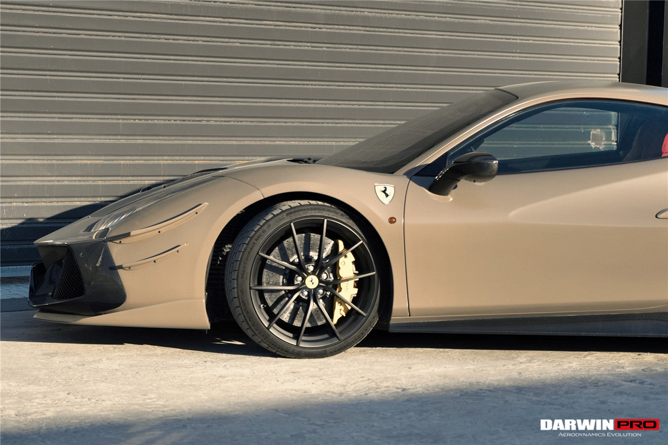 DarwinPRO 2015-2020 Ferrari 488 Challenge Evo Modena Style Side Skirts | Fits GTB, Spider