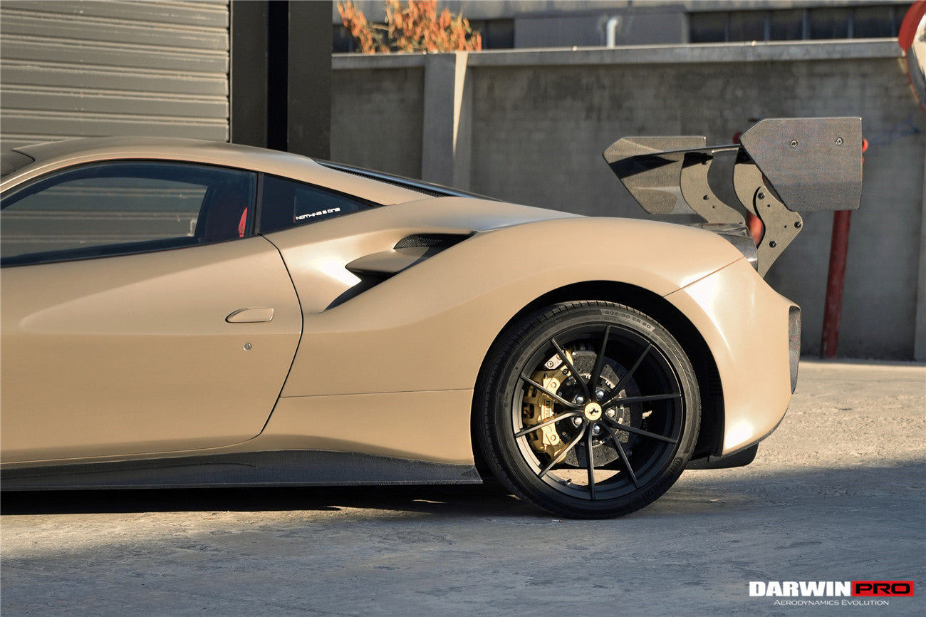 DarwinPRO 2015-2020 Ferrari 488 Challenge Evo Modena Style Side Skirts | Fits GTB, Spider