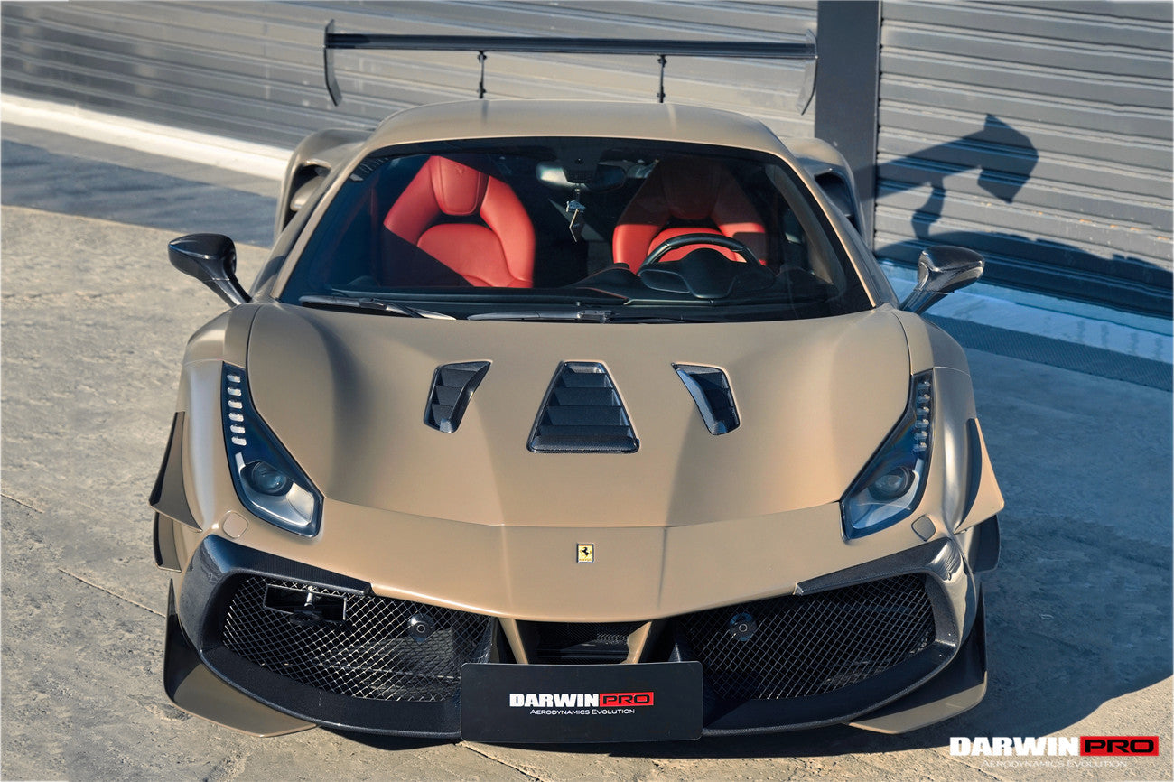 DarwinPRO 2015-2020 Ferrari 488 Challenge Evo Modena Style Hood | Fits GTB, Spider