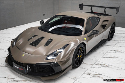 Parachoques delantero DarwinPRO estilo Módena para Ferrari 488 Challenge Evo 2015-2020 | Compatible con GTB y Spider