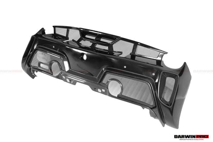 DarwinPRO 2015-2020 Ferrari 488 GTB Challenge Evo Modena Style Rear Bumper With Deck Lid Wing & Diffuser