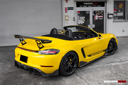 DarwinPRO BKSS Style Carbon Fiber Trunk Spoiler | 2016-2025 Porsche 718 Cayman And Boxster