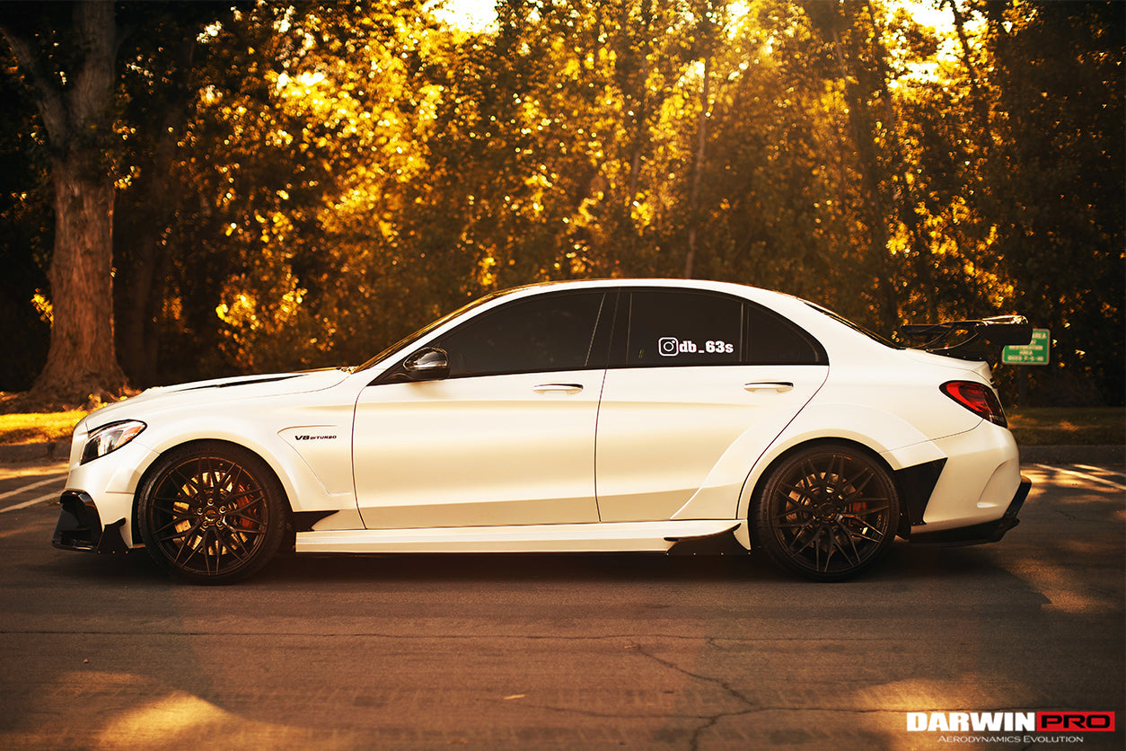 DarwinPRO 2015-2018 Mercedes Benz W205 C63 S AMG Sedan IMP Performance Carbon Fiber Rear Caps