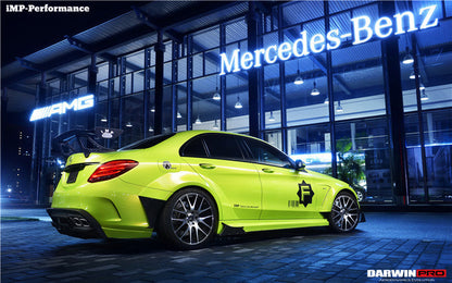 DarwinPRO 2015-2018 Mercedes Benz W205 C63 S AMG Sedan IMP Performance Carbon Fiber Rear Caps