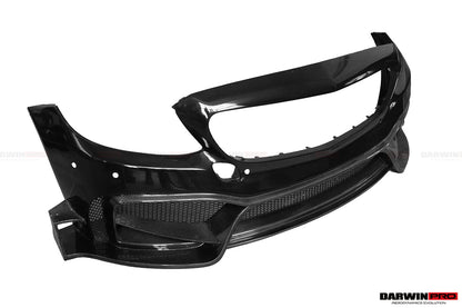 DarwinPRO 2015-2021 Mercedes Benz W205 C63 S AMG Sedan IMP Performance Partial Carbon Fiber front bumper