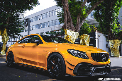 DarwinPRO 2015-2021 Mercedes Benz W205 C63 C63S AMG Coupe IMP Performance Partial Carbon Fiber Front Bumper With Grille & Canards
